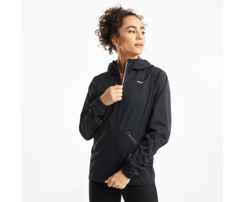 Tenis Saucony Drizzle Jacket Mujer Chaquetas Ropa Negras México MX-574-JI